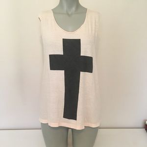 Wildfox Cross Muscle Tee